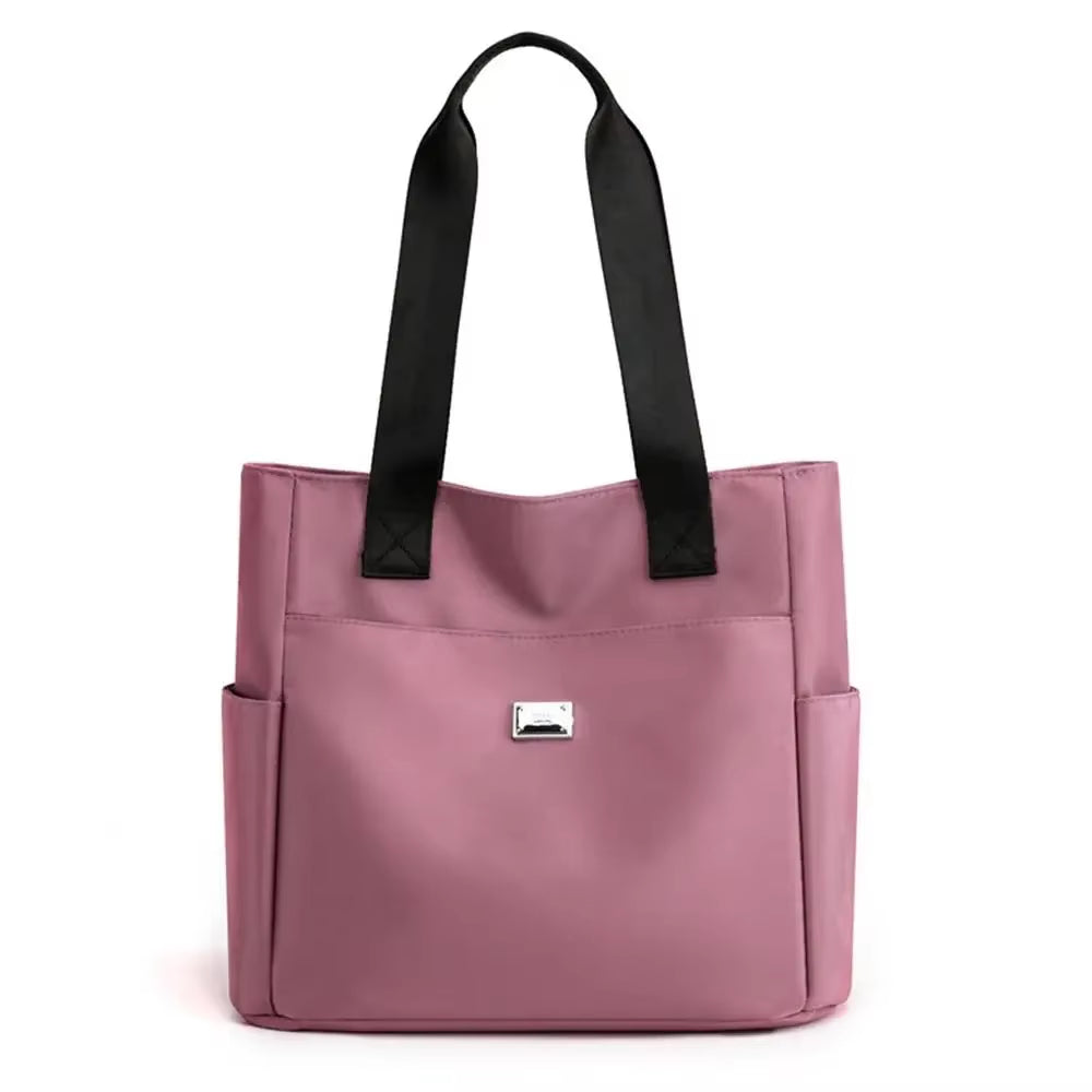 Large Capacity Handbag Shoulder Bag Lightweight Waterproof Nylon Shoulder Bag Tote Bags for Work School