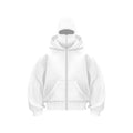 Men and Women Balaclava Y2K Gothic Harajuku Autumn and Winter New Item Double Hooded Sweatshirt Men'S Mask Zipper Sportswear