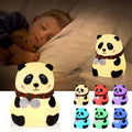 Baby Night Light Timing USB Rechargeable Panda Nursery Sleeping Lamp Portable beside Touch Lamp for Room Decoration