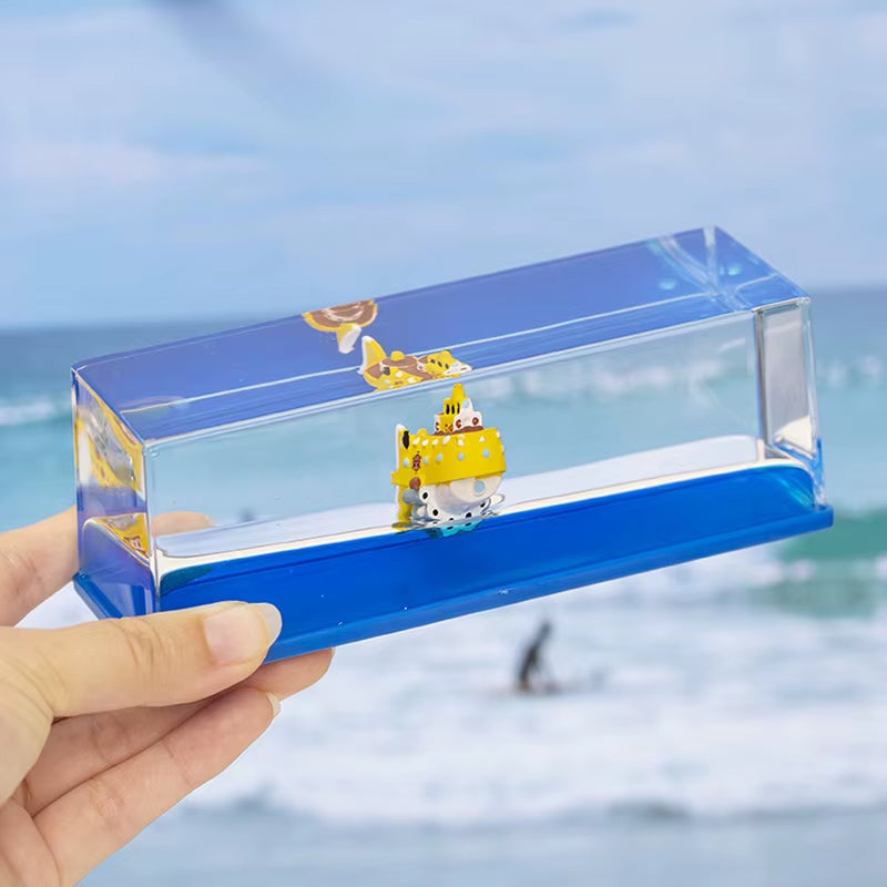 New Going Merry Pirate Ship Fluid Liquid One Piece Thousand Sunny Ship Floating Boat Drift Ornament Living Room Decorations Gift