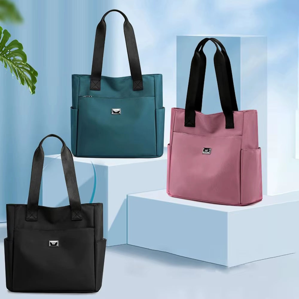Large Capacity Handbag Shoulder Bag Lightweight Waterproof Nylon Shoulder Bag Tote Bags for Work School